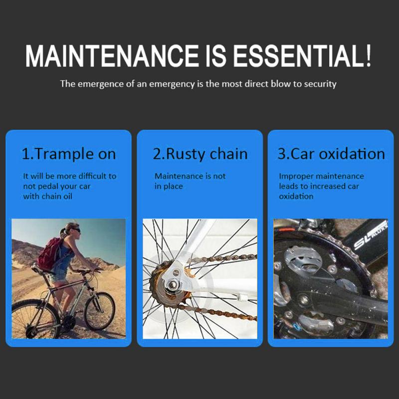 Bicycle Chain Wool Oil Lubricator Bike Chain Oiler Roller Cycling Cleaner Lubricant Multi-Functional Accessories Repair Tool