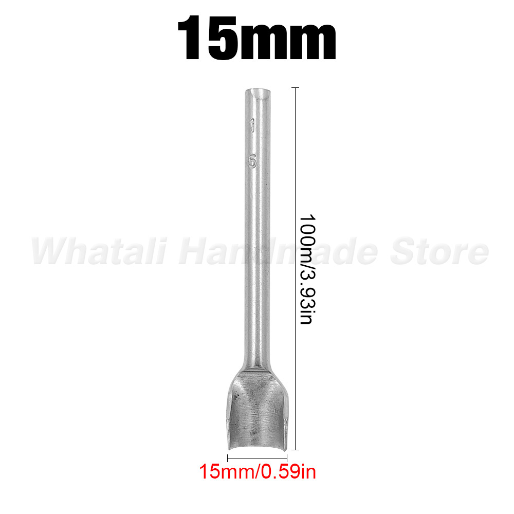 Perforadora semicircular de 3-50mm, perforadora en forma de arco para correa de cinturón, cinturón de cuero, cortador de esquina de cuero semicircular, herramientas artesanales, 1 ud.: Gris oscuro