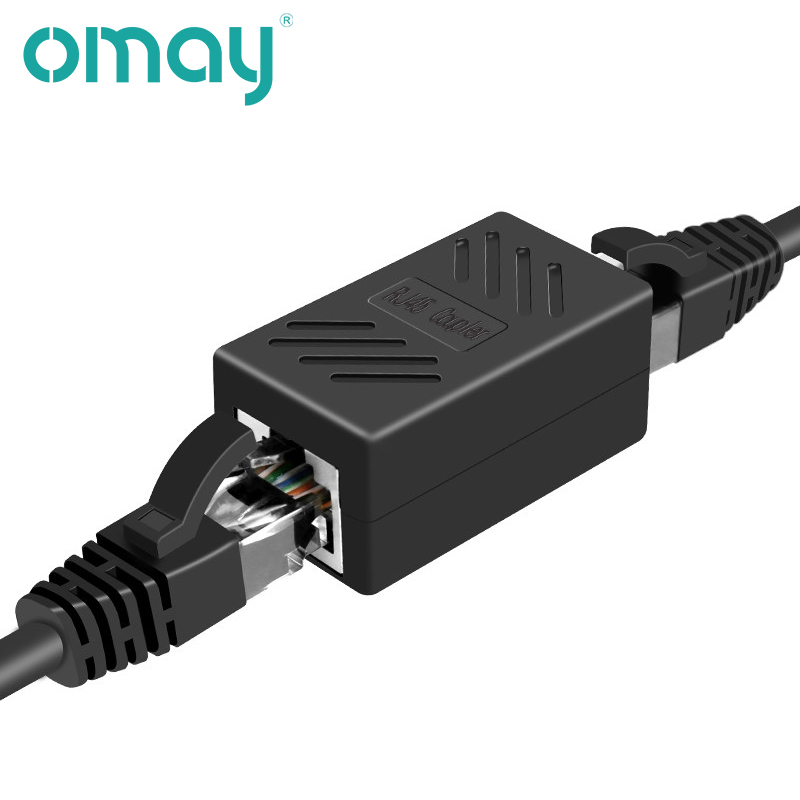 1 To 2 RJ45 Coupler Connector Cat6 LAN Ethernet Adapter Plug Network Extender Extension Cable for Female to Female