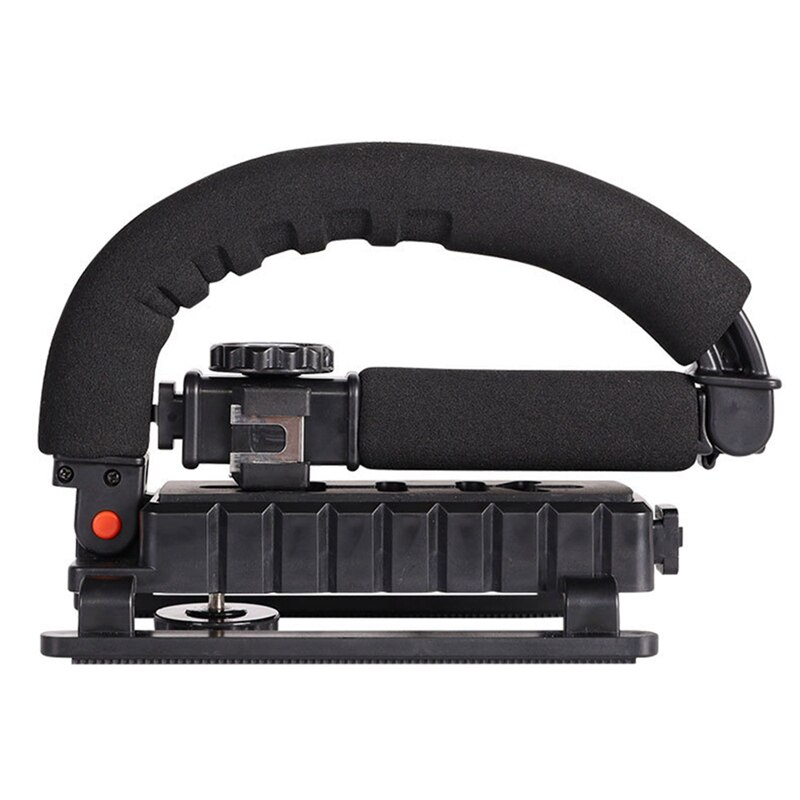 Caméra d'action Caméscope Stabilisateur à 2 Mains Vlog Support Pour Vidéo Appareil Position Basse Support D'accroche détachable Compatible Avec
