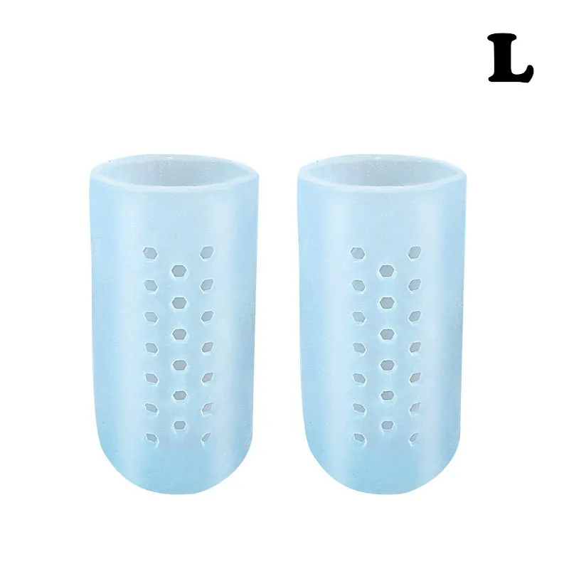 RHBJ Breathable Blue Silicone Toe Caps Anti-Friction Breathable Prevents Blisters Toe Caps Cover Foot Care Toe Protector: light yellow