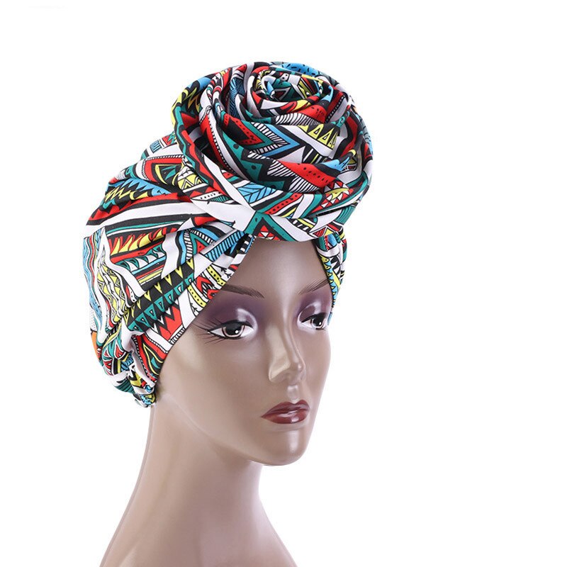 Bonnet Women African Floral Print Ankara Bonnet Hat Ladies Turban Big Flower Cap Head Scarf Beanies Wrap Indian: 06 Red Yellow White