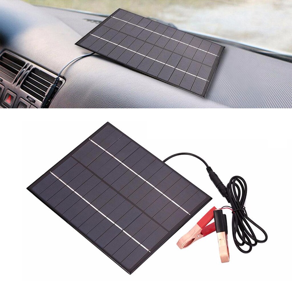 5.5W Watt Solar Panel 12V Battery Charger for Car RV Boat Solar Cell Panel