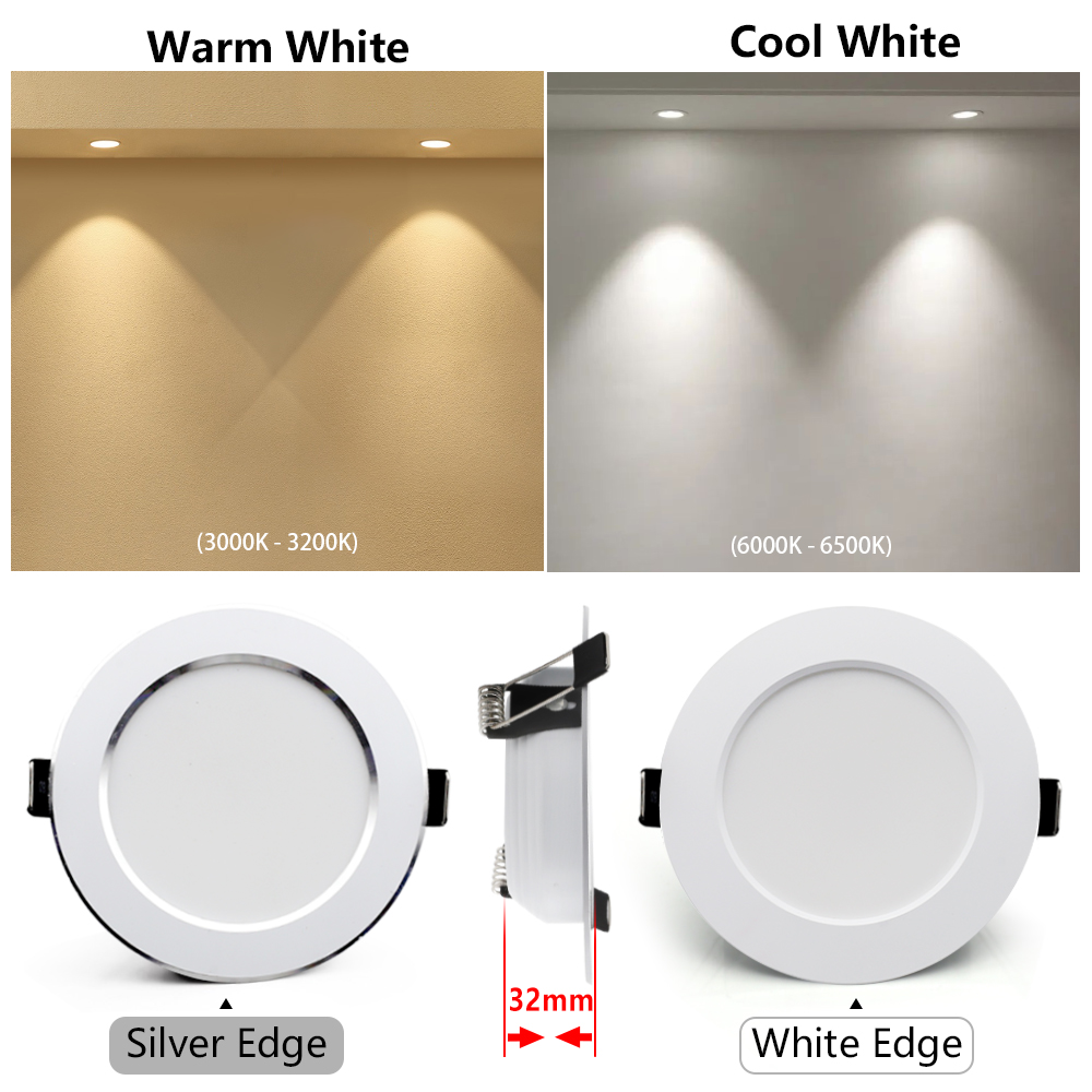 10 stücke Strahler LED Decke Downlight AC 220 V 18 W 15 W 12 W 9 W 7 W einbau Runde Lampe Stelle LED Dowm Licht Versteckte Innen Beleuchtung