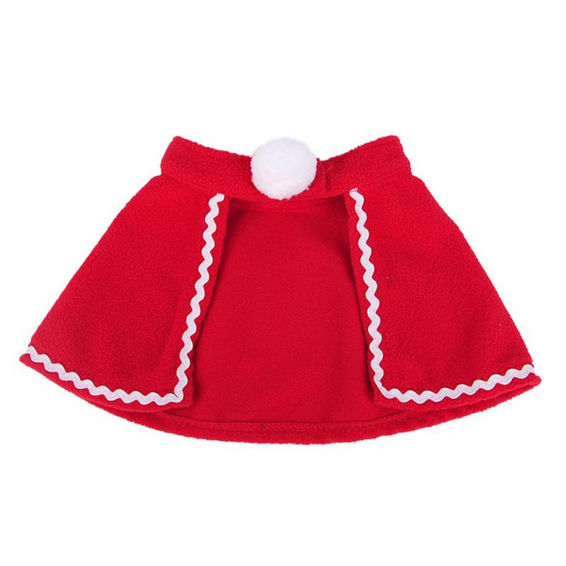 Pet Kat Hond Puppy Sjaal Hoed Mantel Hoofdband Kerst Kleding Kostuums Jaar Santa Rode Pet Kostuum Winter kleding: Cloak