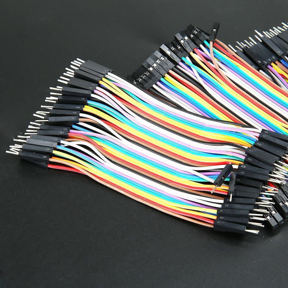 120Pcs Hight Bunte Gute Männlichen Zu Weiblichen Dupont Draht Jumper Kabel Für Arduino Breadboard 11cm