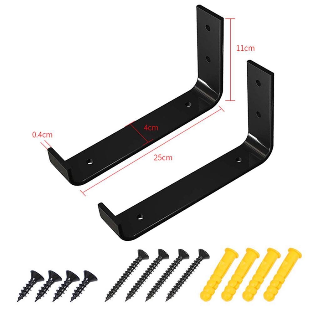 2PCS Hardware Rustic Wall Shelf Brackets Scaffold Board Heavy Duty Industrial Shelving Corner Shelf Commodity Furniture Fittings