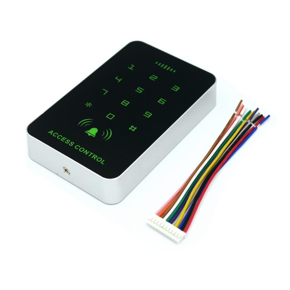 Backlight RFID Access Keypad Door Lock Opener 1000 User 13.56Mhz Card Reader Wiegand Input Smart Door Access Control System