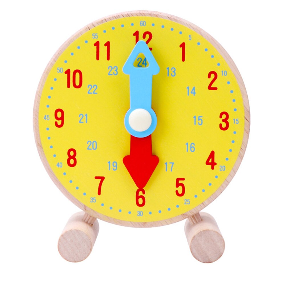 1pc kreatywna powieść drewniany lekki trwały zegar edukacyjny wczesna edukacja dzieci