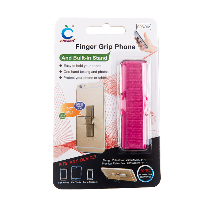 Sangle élastique Support de Téléphone Courroie De Poignée De Doigt de Poignée De Téléphone Portable Support de Téléphone Support De Téléphone Portable Anti-goutte Ruban: KT3C77-RS