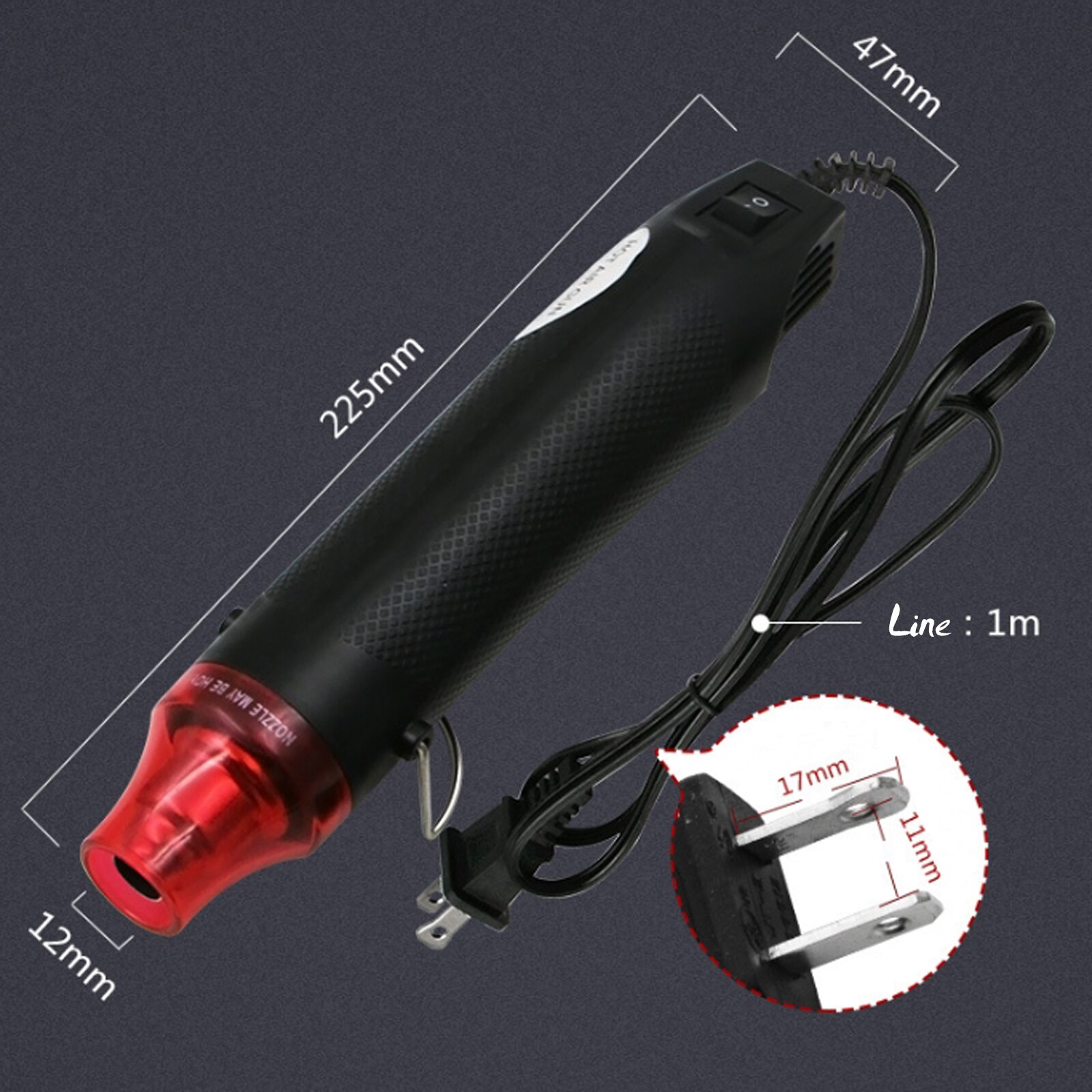 US regulations 110V 300W DIY handheld heat tool