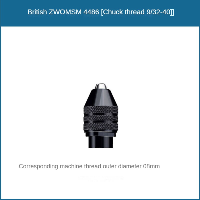 Mandrin universel sans clé à changement rapide, 1 pièce, remplacement pour outils rotatifs Dremel 4486