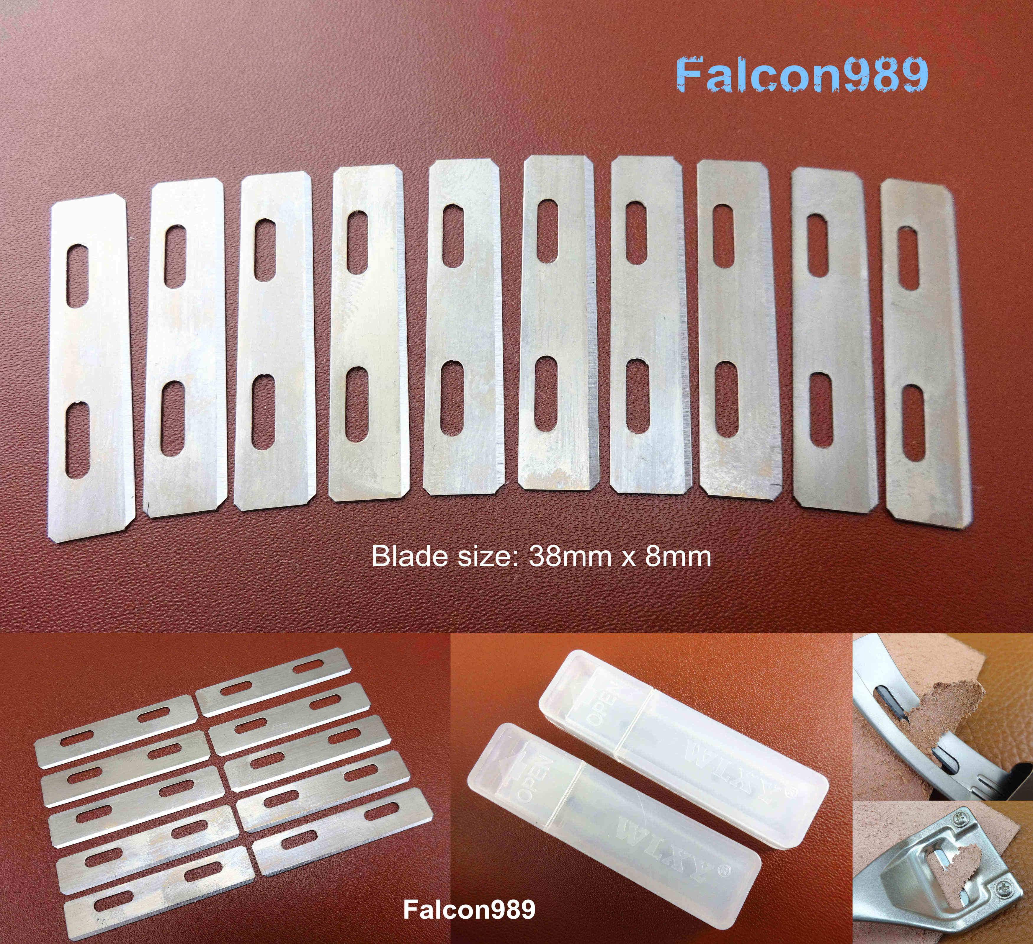 10kinds Leather Craft Super Edge Skiving Skiver Thinning Leather Folds Seams Tool - Edger Creaser Groover Skiver Beveler Knife