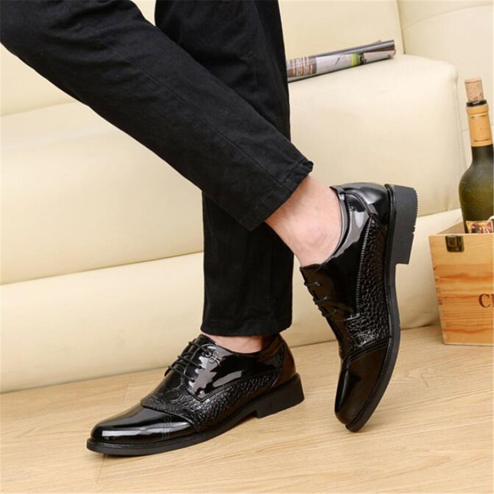 Herresko plus fløjlsvarme herrelædersko vinter business casual kjole sko herre luksus herre sko loafers