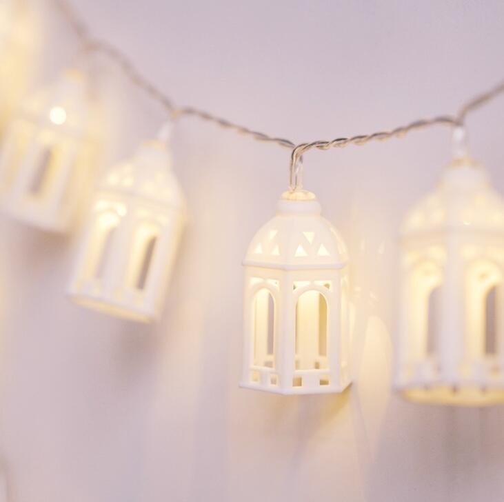 Frisk lille hus dekorative lys led lampesnor farve lampe værelse layout soveværelse natlampe 3m 20 led