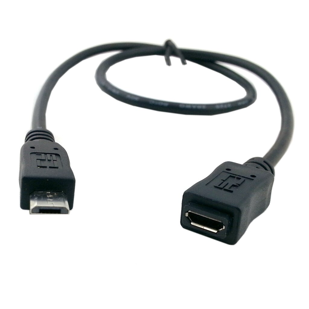 Zihan 150cm Micro USB 2.0 Type 5pin Male to Micro USB F Tablet Extension Cable