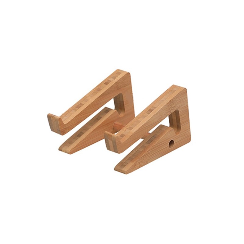 N0HC Draagbare Houten Laptop Stand Verticale Koeling Beugel Voor Notebook Tabletten Pro Air Pad Hout Houder Verstelbare Voor 15&#39;&#39;: Small Size
