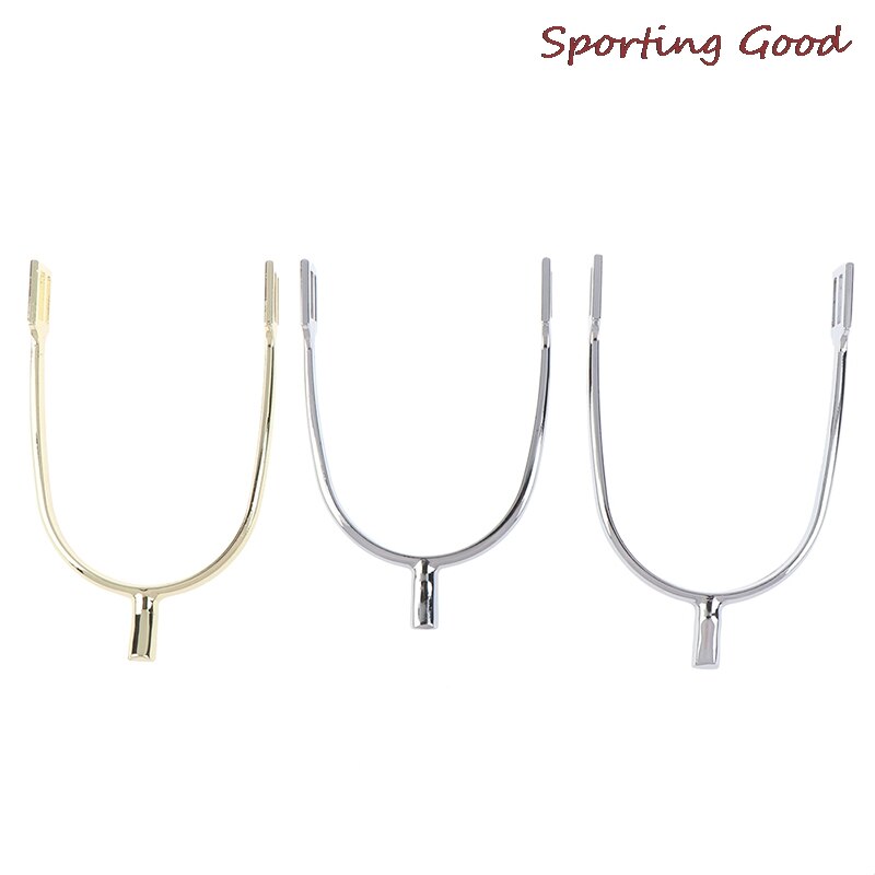 Espuelas de caballo de aleación de Zinc, 1 par, de plata dorada para hombres ecuestres