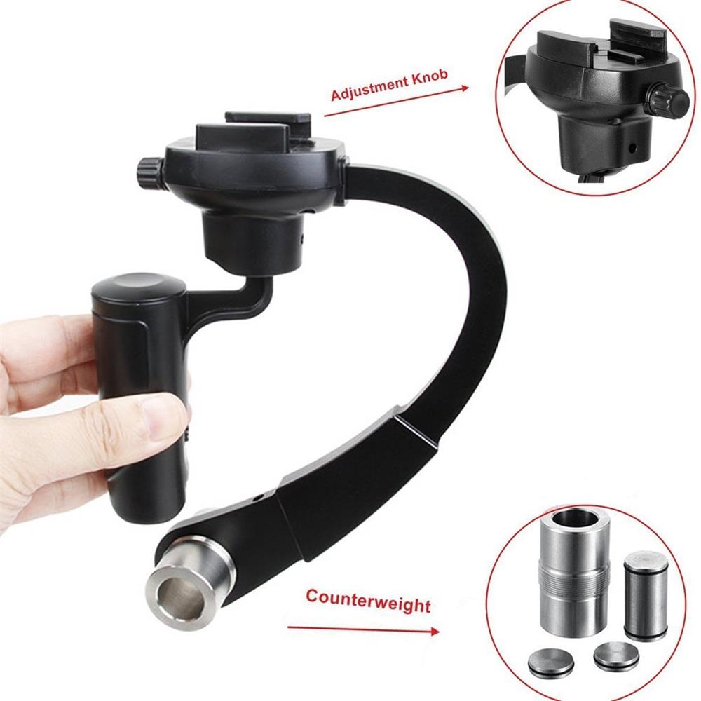 Stabilisateur gyroscopique à inertie 3 axes pour caméra d'action flash Mini Support de bâton de Selfie vidéo portable pour caméscopes GoPro