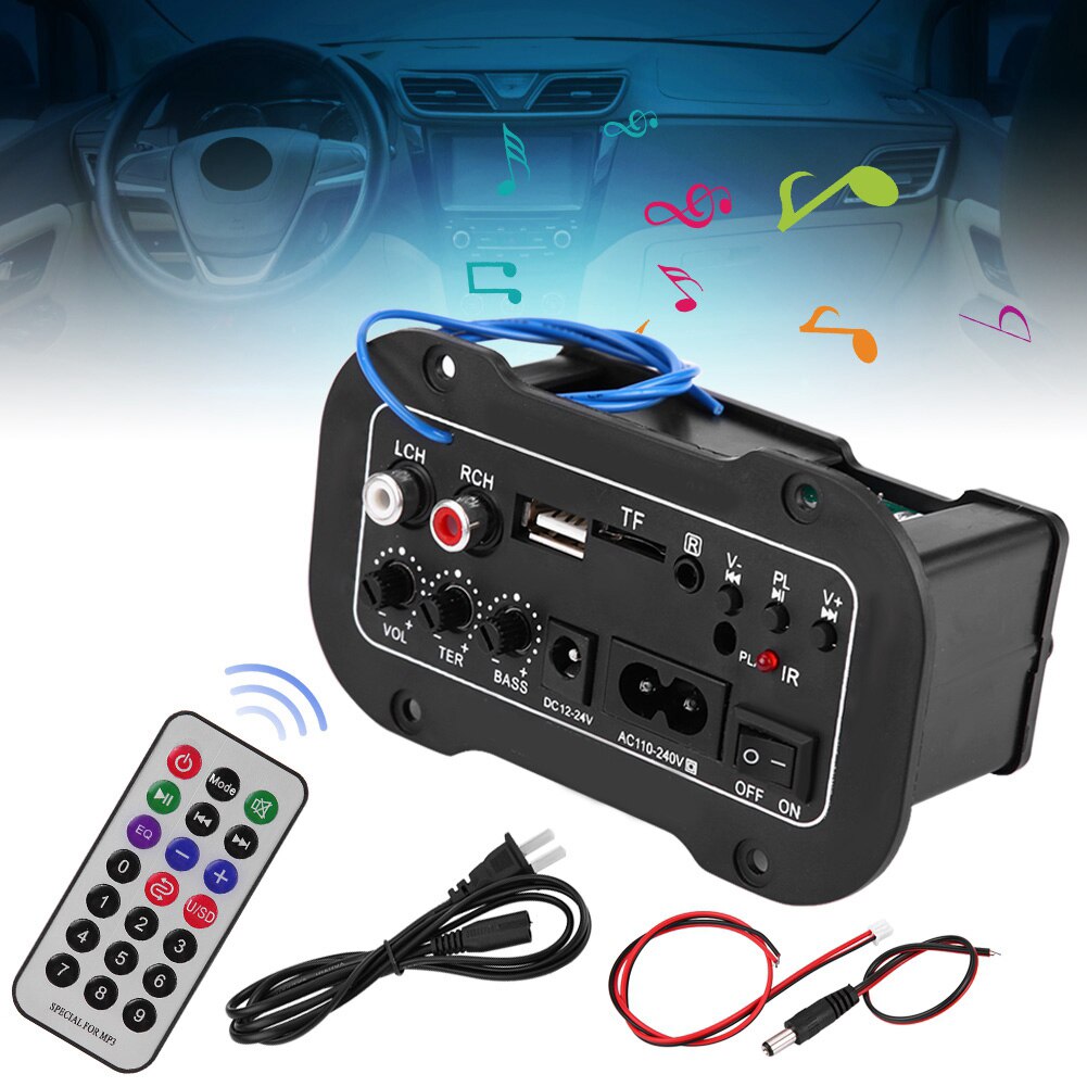 5 Inch Auto Car Digital Bluetooth Amplifier Hifi Bass High Power Stereo Audio AMP Bluetooth Power Amplifier