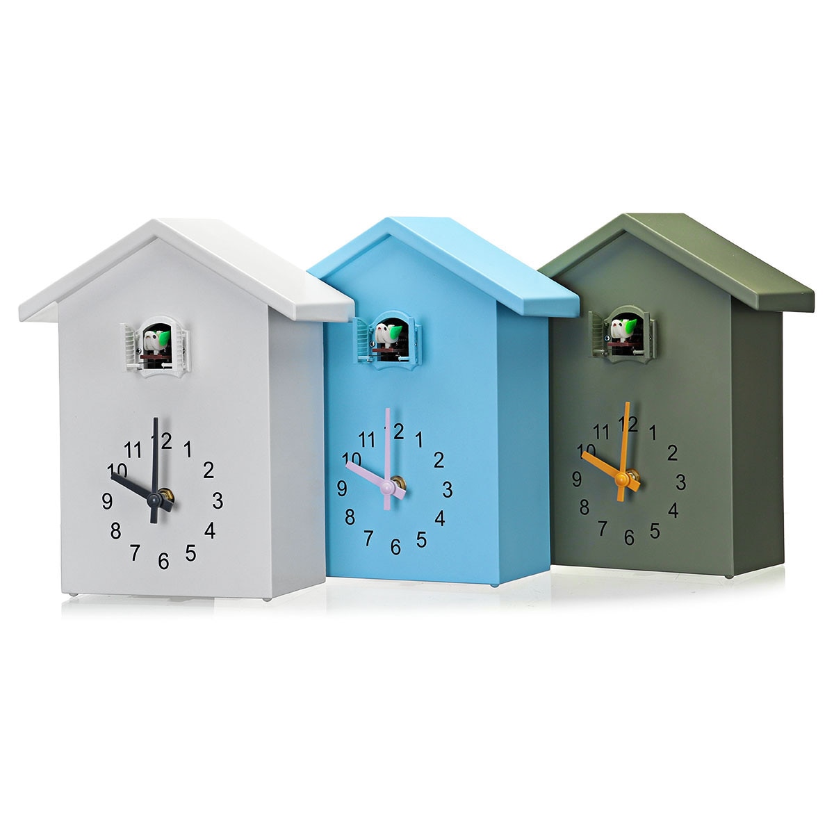 Plastic Cuckoo Quartz Wall Clock Modern Bird Home Living Room Hanging Watch Horologe Clocks Timer Office Home Decoration