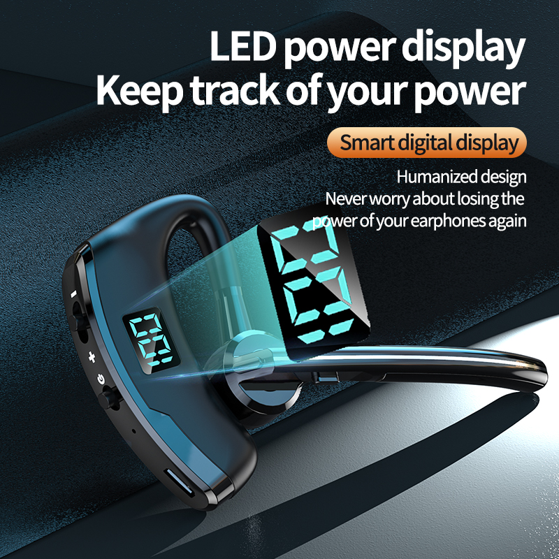 V8S/V9S auricular Bluetooth 5,0 auriculares inalámbricos manos libres de negocios auriculares deportivos estéreo impermeables Haedset con micrófono