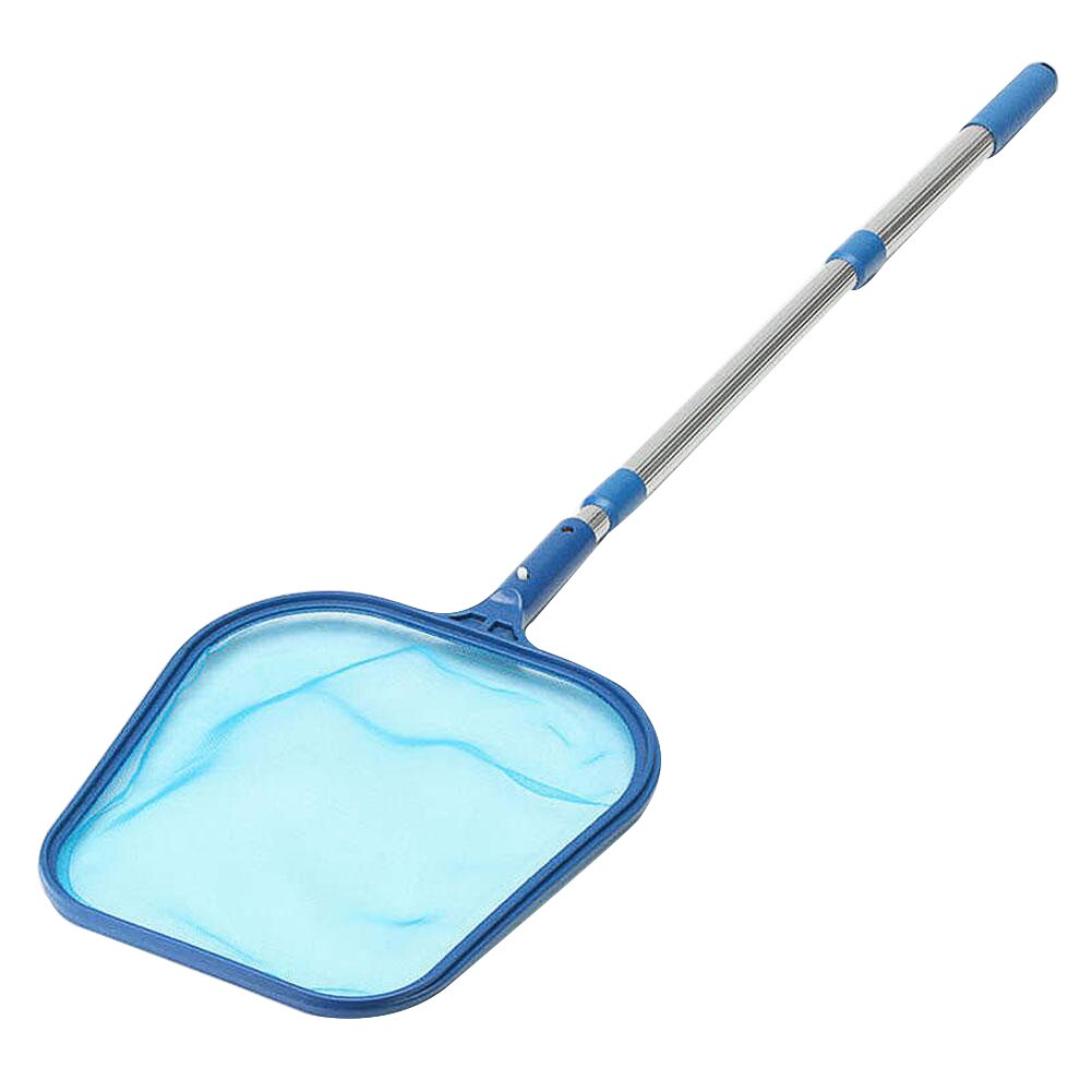 Portable Swimming Pool Cleaning Net Telescopic Pole Leaf Skimmer Net Aquarium Rescue Pool Cleaning Mesh Tool