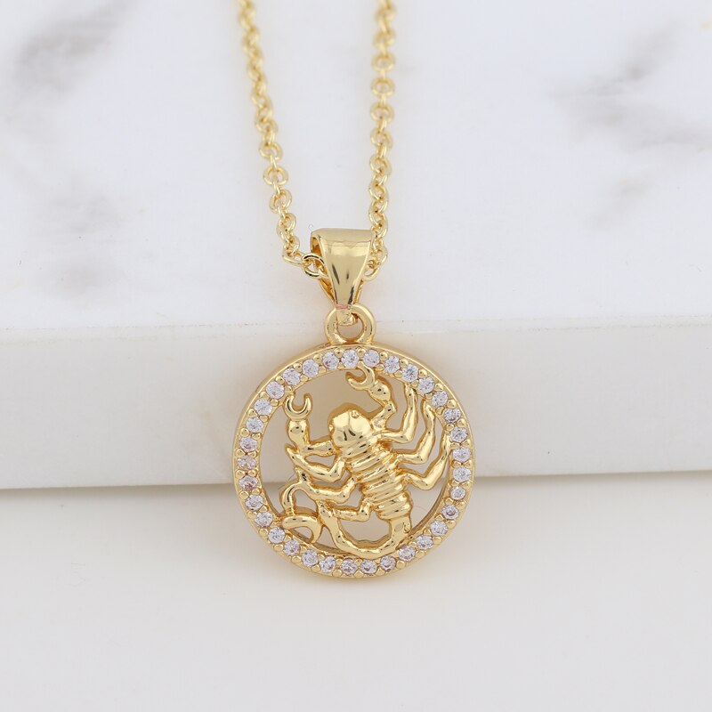 Collier Constellation scorpion lion capricorne verseau, collier zodiaque balance taureau vierge Gemini sagittaire poissons bélier Cancer: Scorpio