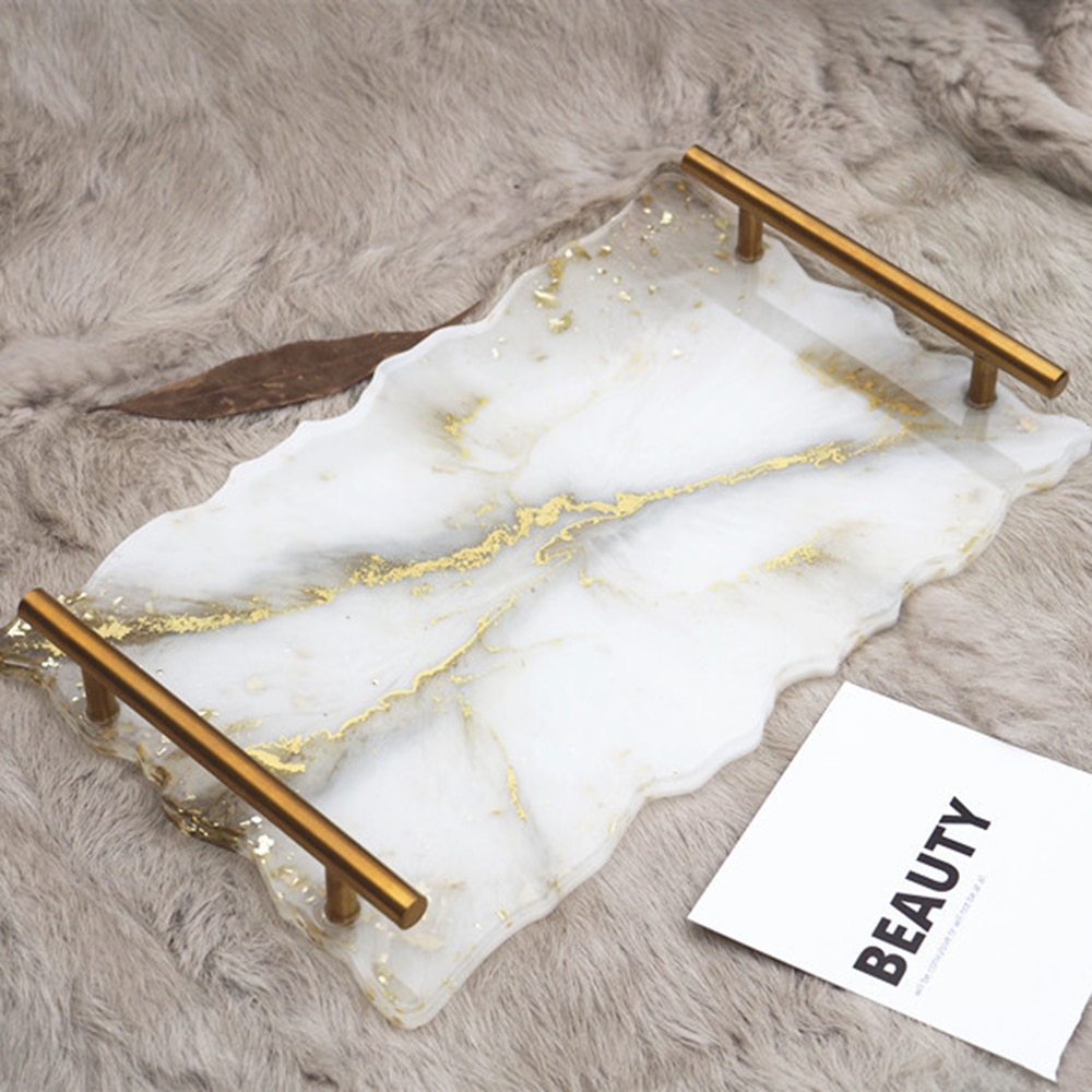 Coaster Molds Resin Casting Silicone Coaster Molds for Cake Fruit Holder Resin Epoxy Tray Coaster Mold Kit