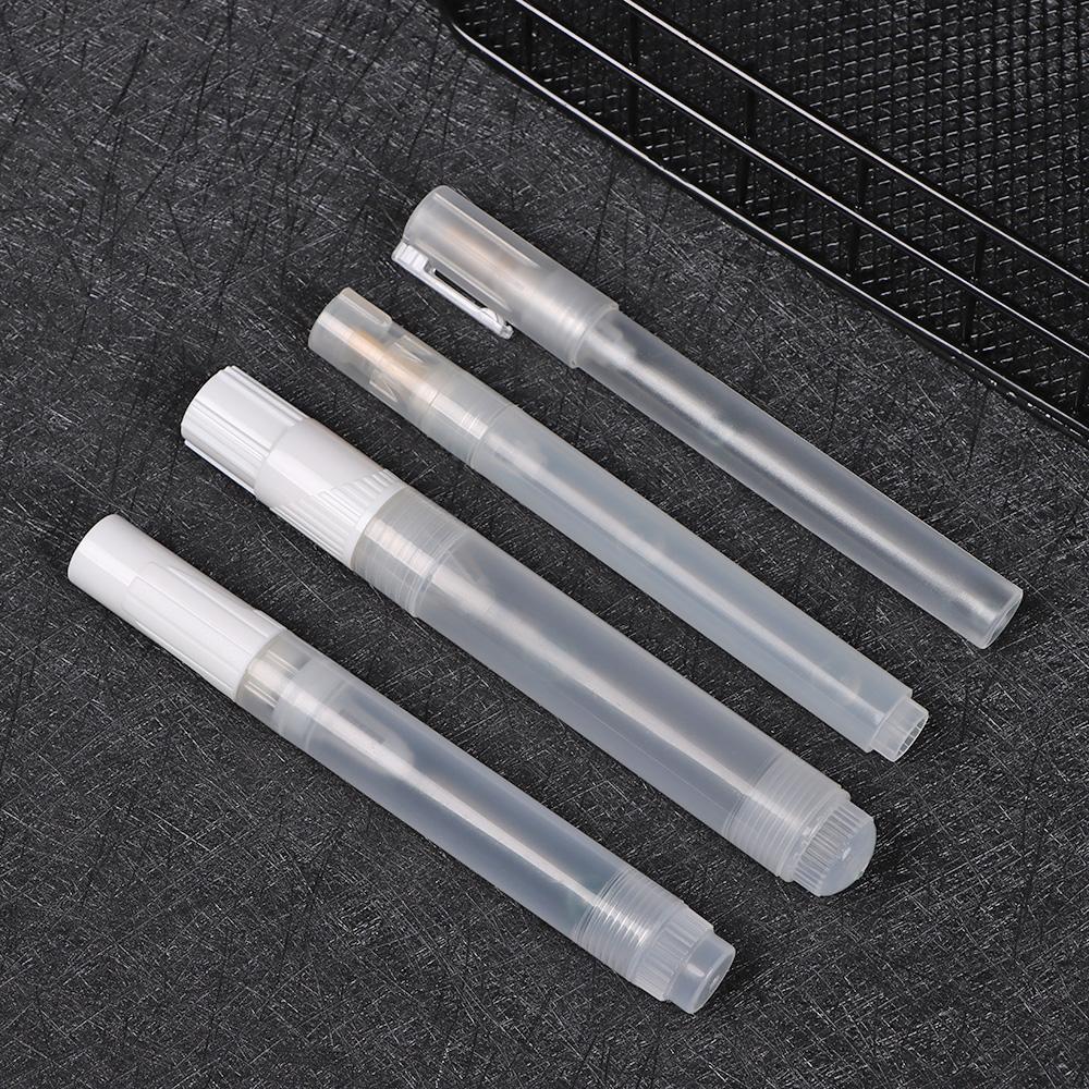 Empty Paint Pen 3/5/6.5/8/10mm Repeatable Rod Plastic Liquid Chalk Marker Barrels Transparent Refillable ink Graffiti Tube Pens