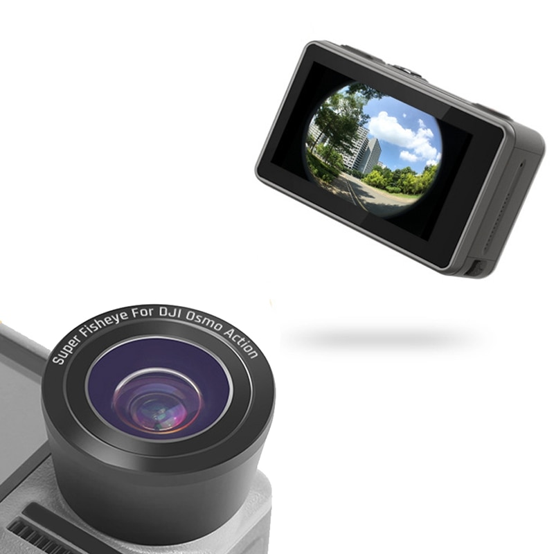 Onderwater Sport Camera Externe Optische Glas Fisheye Lens Voor Osmo Action