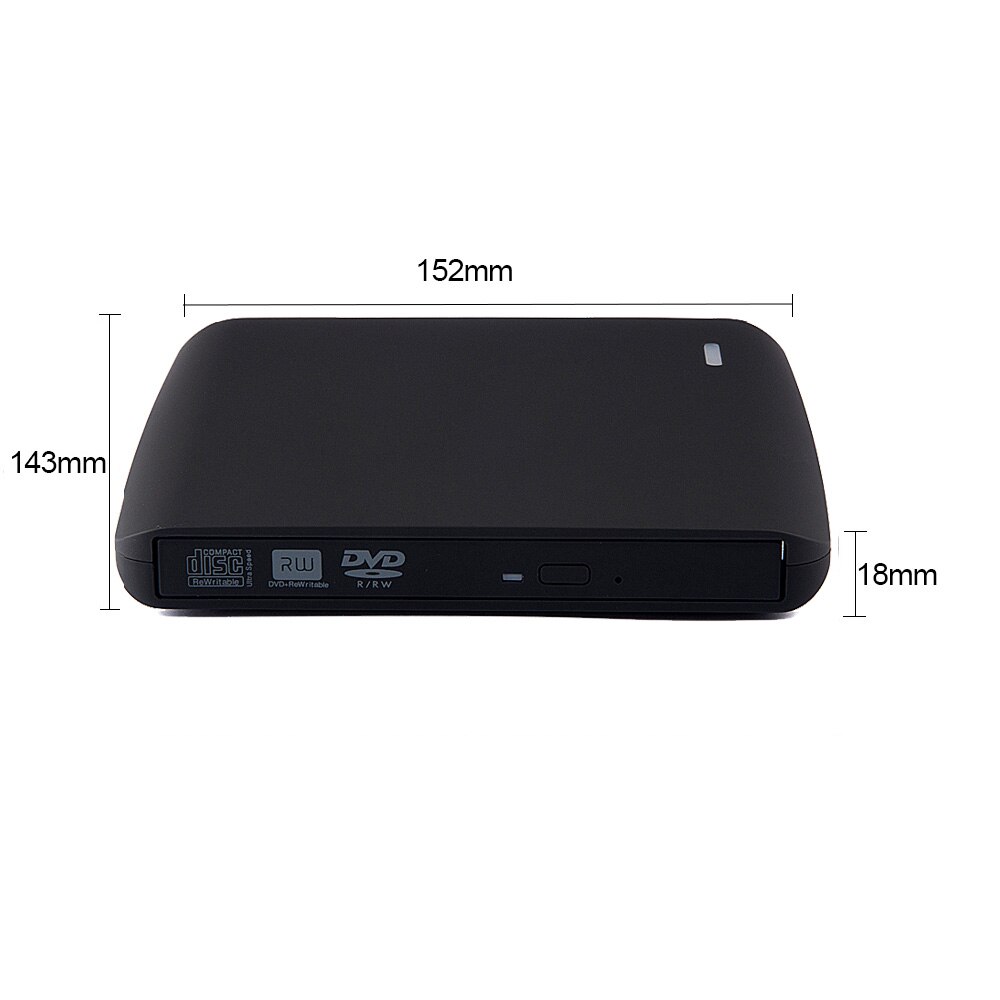 External 8X USB 2.0 Portable DVD-RW/CD-RW Writer Rewriter Optical Disc Drive CD DVD ROM Player for Laptop PC Desktop