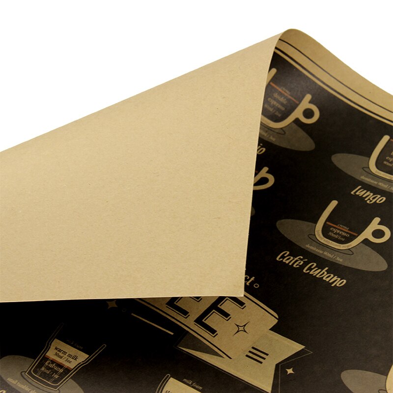 1 pc Vintage Retro Kraftpapier Muziek Poster Bar Muur Schilderen Koffiekopje Daquan Bars Keuken Tekening Poster