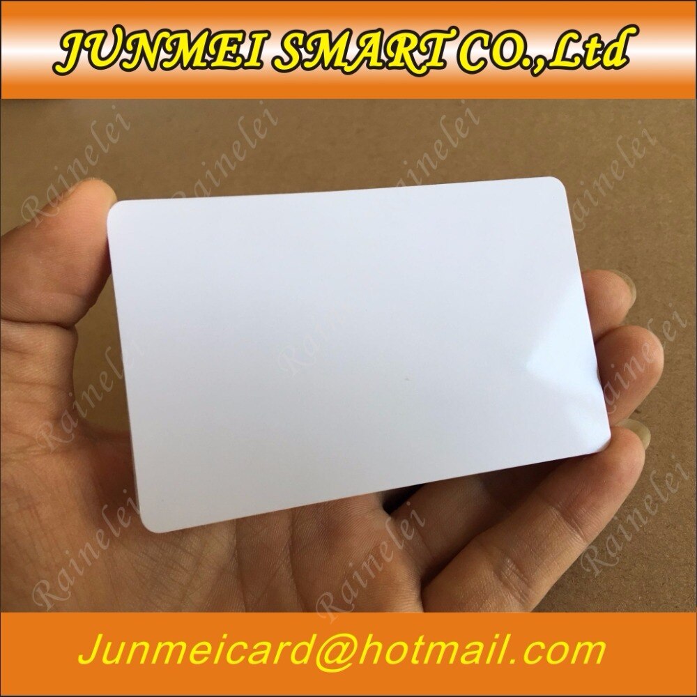 100 Blank Printable PVC Plastic Photo Id White Credit Card Without Chip 30Mil CR80