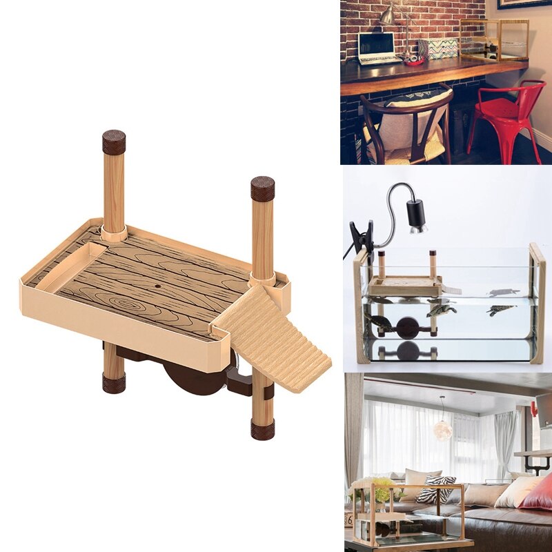 Flytande sköldpaddsdocka och simplattform - dekoration, funktionalitet, naturlig inspiration