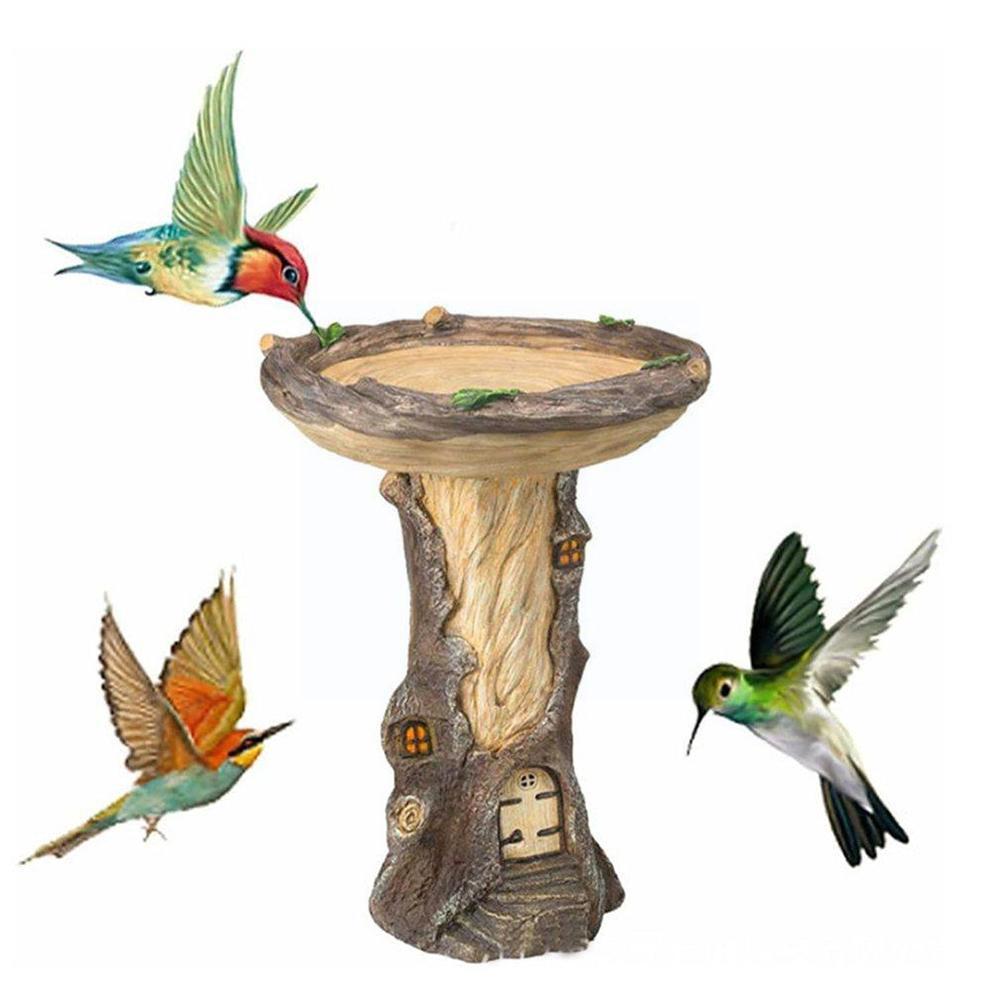 Resin Raccoon Birdbath Polyresin Antique Garden Bird Bath For Home Garden Yard Garden Decoration Outdoor Gardening Yard Dec L9v0