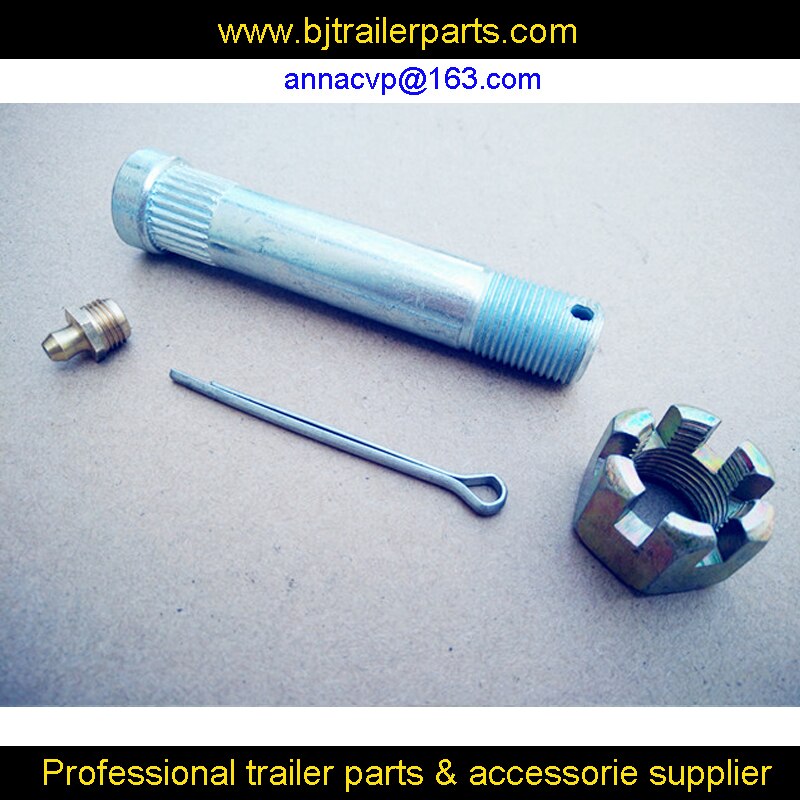 CVP 3/4" Greasable Bolts with Grease Nipples, Nyloc Nuts and Split Pins,tandem rocker roller spring trailer axle parts
