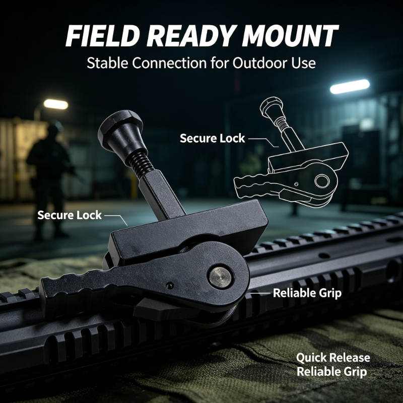 Picatinny Rail Fast Release Connector Detachable Riser Base For Hobby Toy Scene Decoration Parts