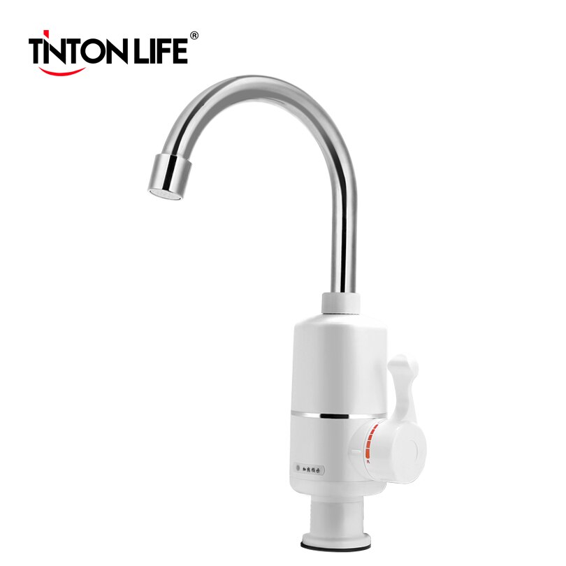 TINTON LIFE Tankless Electric Water Heater Kitchen Instant Water Tap Heater Electric Water Faucet Instantaneous Heater 3000W: Under Water Flow
