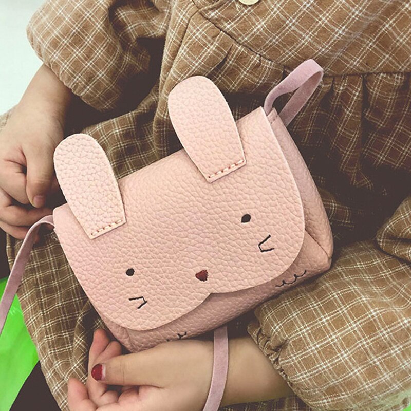 Schattige Konijn Kind Kid Meisje Kleine Mini Crossbody Messenger Schoudertas Portemonnee Portemonnee