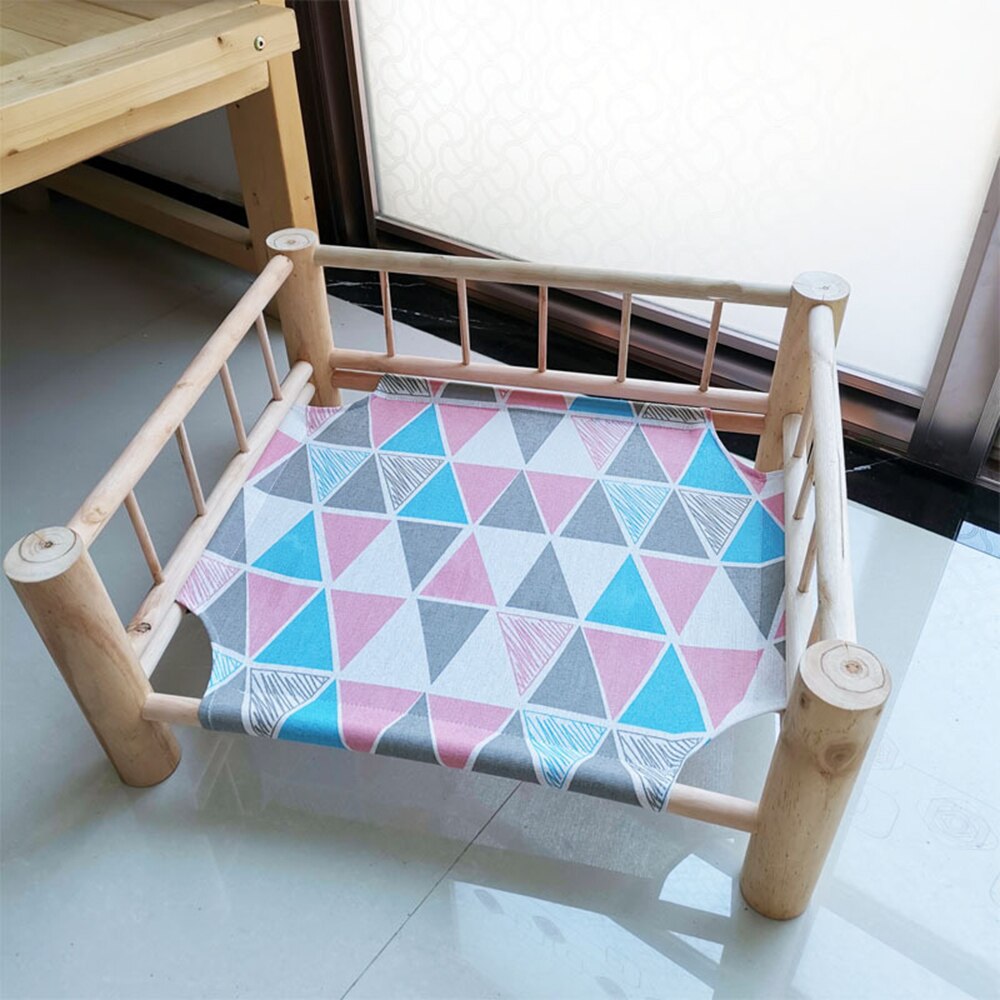 Été chat hamac lit maison pour animaux de compagnie pour chiens chiot paresseux tapis coussin chaise longue pour chats chaton chalets hiver fournitures de couchage pour animaux de compagnie: B-Color flag
