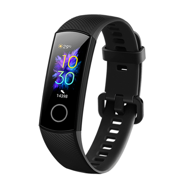 Original Huawei Honor Band 5 Smart Armband Oximeter Touchscreen Magische Farbe Schwimmen Erkennen Herz Rate Schlaf Nickerchen Ehre Band5: Black