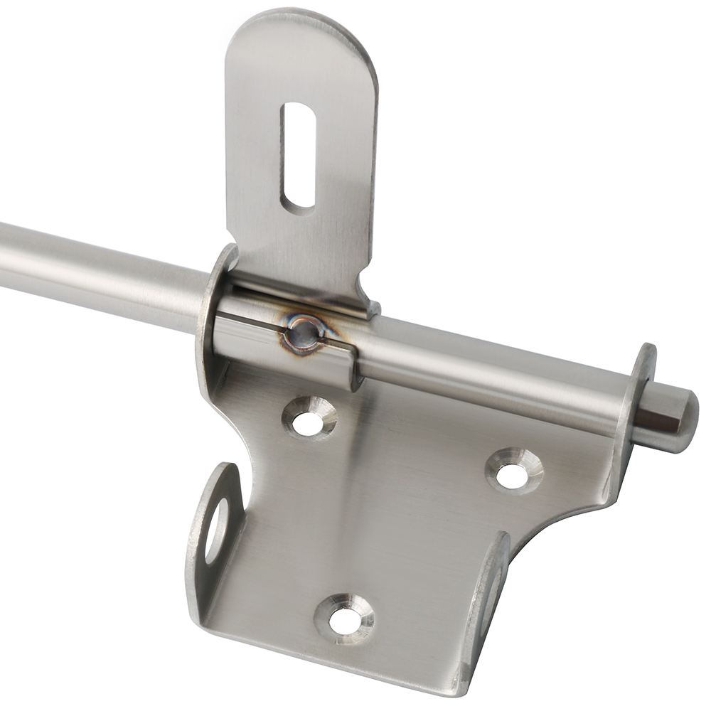 304 Stainless Steel Door Lock Barrel Bolt Latch Padlock Clasp Set Home Gate Safety Door Bolt Latch Lock Brushed Hardware