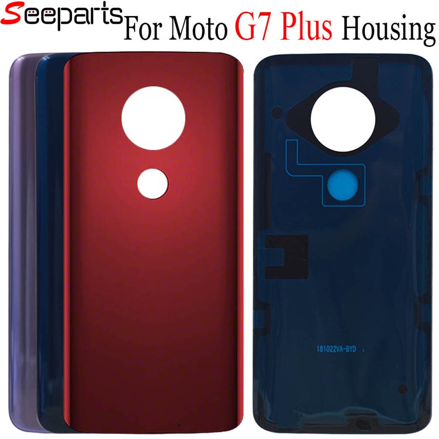 For Moto G7 Back Battery Cover Rear Door Panel G7 Plus Housing G7 Play Case Replacement Part For Motorola G7 Power Battery Cover