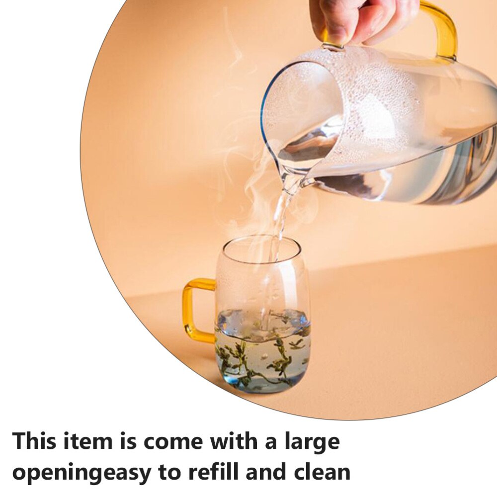 1 Pc Water Containers Water Carafe Glass Pitcher for Home Cafe Milk Beverage