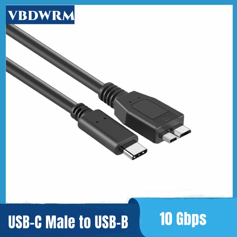 Micro Usb 3.0 Kabel, externe Harde Schijf Kabel USB-C Usb Type C Naar Micro B 3.0 Kabel Voor Wd Seagate Samsung Toshiba Hd Drive