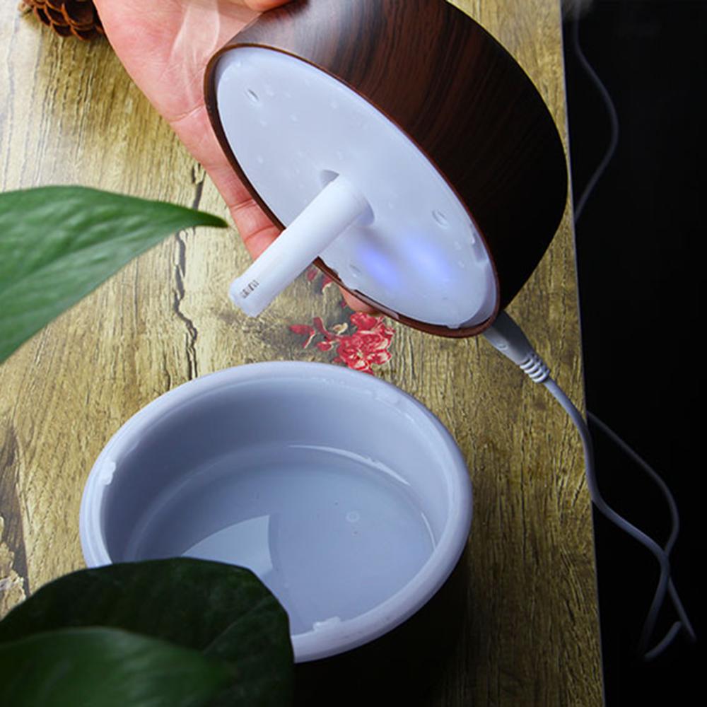 Essensiell aromaoljediffusor ultralyd kul tåke usb luftfukter renser 7 fargeskifte ledet nattlys fuktighetskontor