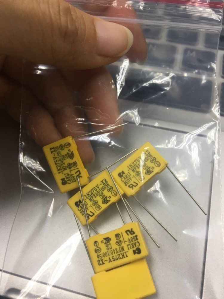 Nuovo e originale5pz 1uf 275v 1K275V-X2 Condensatore di Sicurezza capacità di Sicurezza