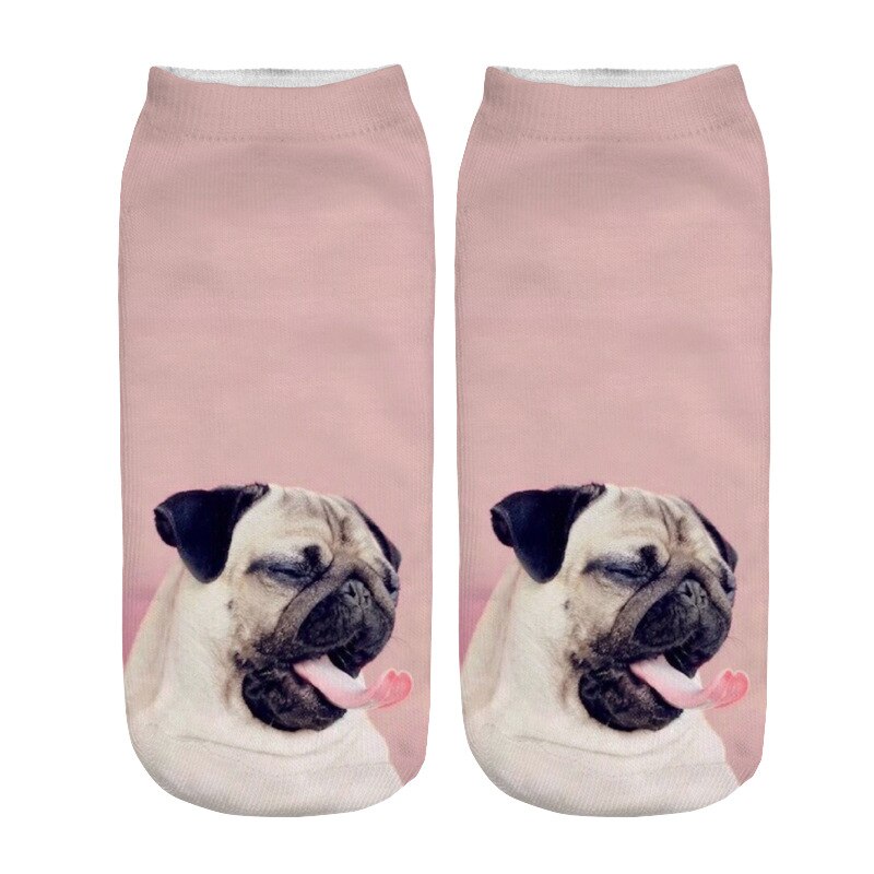 3D Afdrukken Kinderen Sokken Hond Mode Unisex Jongens Meisjes Christmas Sokken Lage Ankle Grappige Sok Voor 8-16T Kids