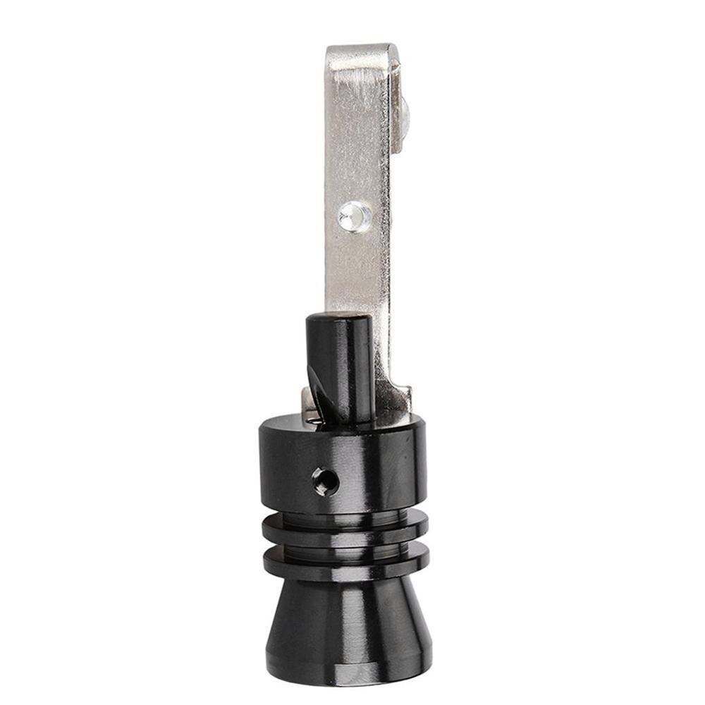 Car Exhaust Pipe Pressure Relief Valve Simulator Turbine Sound Whistle Sound Car Modification Turbine Whistle: Black